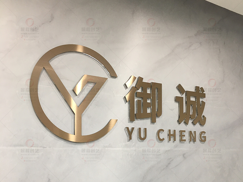 公司前臺形象墻LOGO標(biāo)識立體字制作安裝