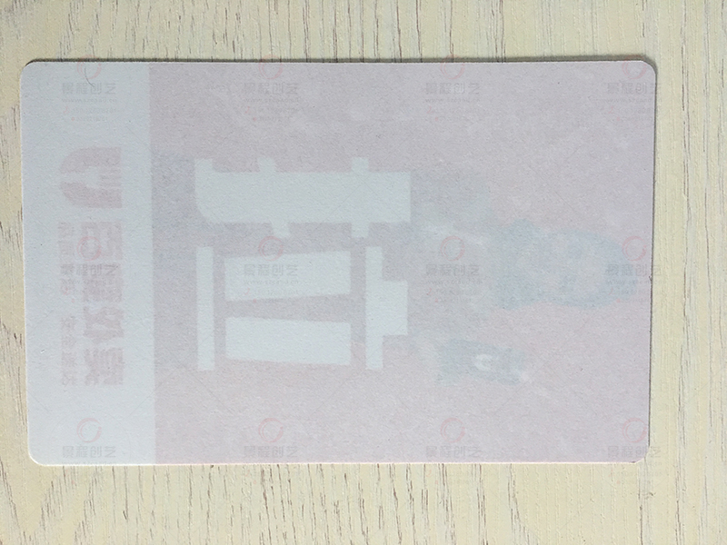 雙面印刷不干膠標(biāo)簽成品反面效果